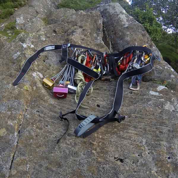 Image showing the harness racked up and opened.